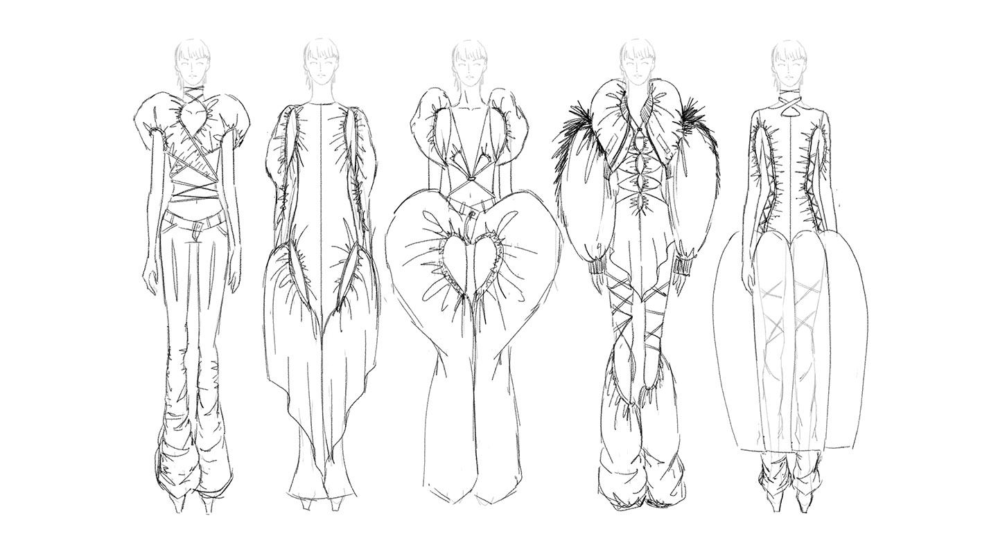 Sketches of Garment