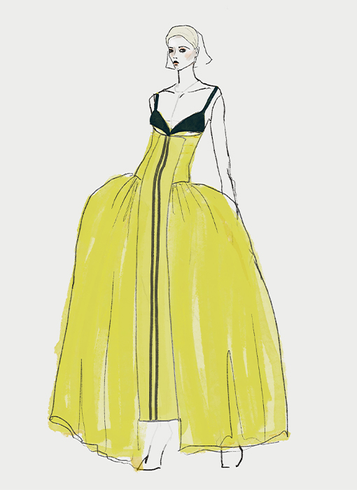 An illustration of the Surfboard Dress